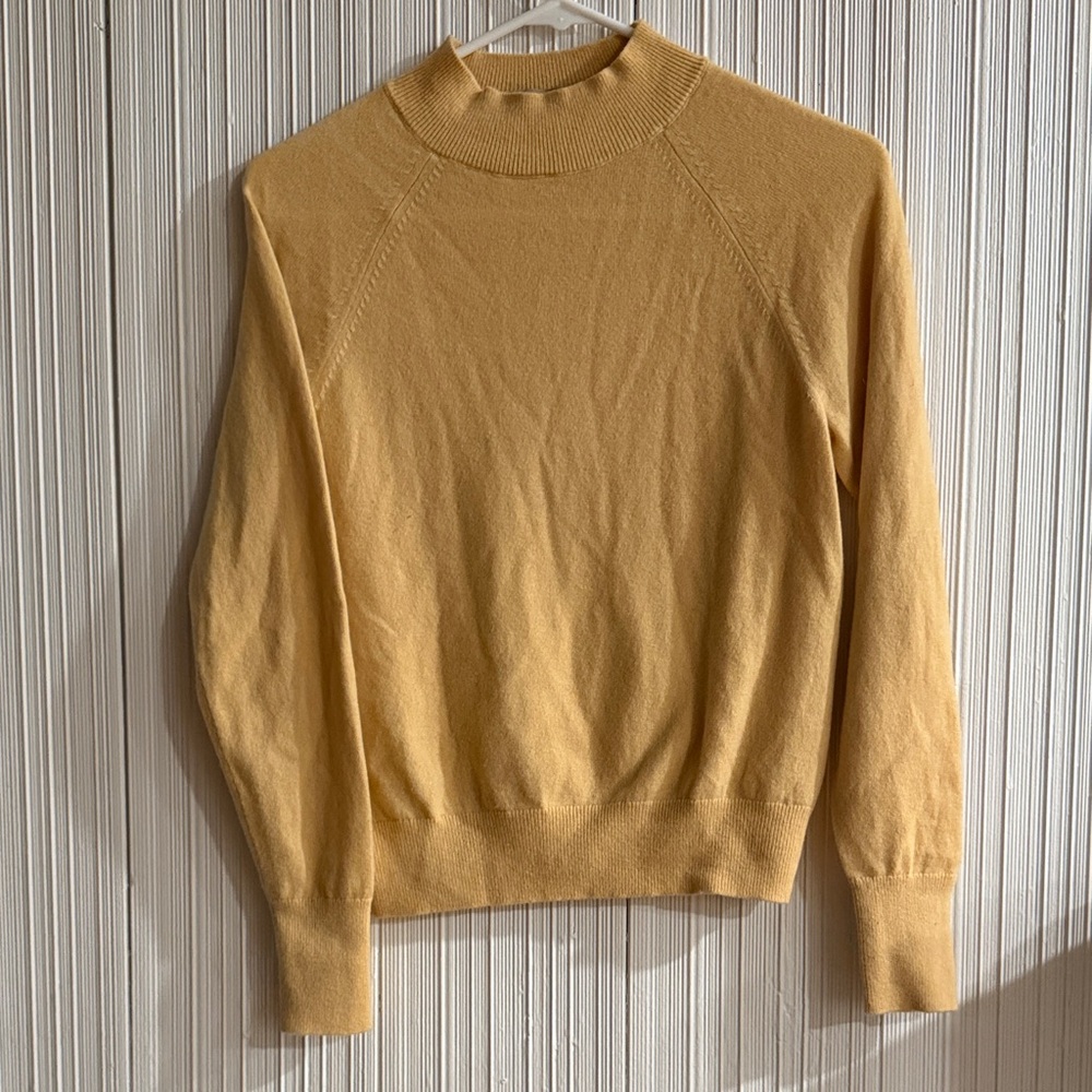 Everlane Women's Mustard Turtleneck Sweater